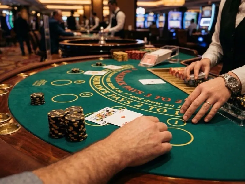 Mesa de blackjack The Lounge Casino